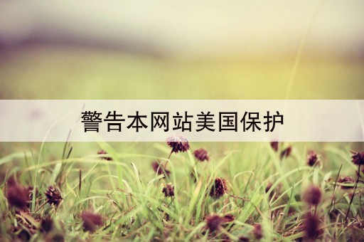 警告本网站美国保护(警告本网站受全国互联网保护)